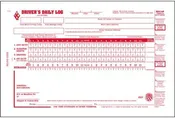 601-L-5 J.J. Keller Duplicate Carbon Daily Log Book – Value Pack