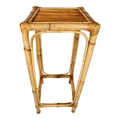 1960s Vintage Boho Chic Bamboo Plant Stand / Side Table — Heirloom House Antiques