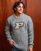 Collegiate Knitwear Men's British Wool Fisherman Sweater