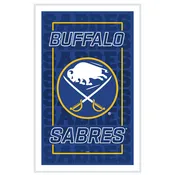 22"H x 14"L NeoLite Wall Decor, Rectangle, Buffalo Sabres