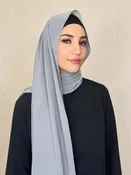 Classic Chiffon Hijab-Dolphin Grey