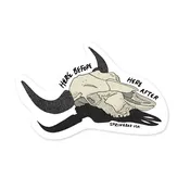 BISON SKULL STICKER