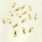 0014LC1WR14KY. 14K Solid Gold Lobster Clasp 10mm