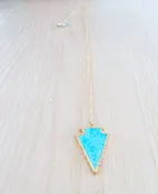 Turquoise Arrow Necklace