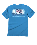 250 Years Majestic Mountains Limited Release - Blue Hawaii Dyed Short Sleeve Crewneck T-Shirt