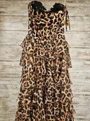 ANIMAL PRINT TIERED A LINE-NEW