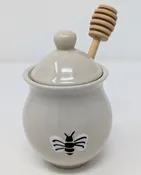 Honey Jar w/lid and Dipper