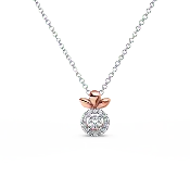 Angel Halo Diamond Necklace