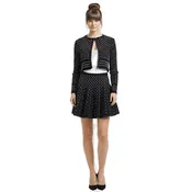 alaia black and white top & skirt set