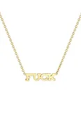14K Itty Bitty "Fuck" Necklace