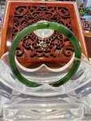 Real Hetian Jade Bangle  (Size: 53mm) #8004877