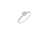 The Forevermark Tribute&amp;trade;  Collection Round Diamond=0.24 Stackable Ring