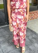 Autumn Muse Lace Trim Maxi Skirt