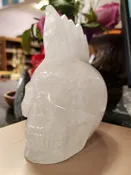 Meet SPIKE - White Quartz Skull
