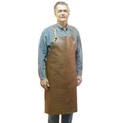 Cross-Back Leather Apron Heavy Duty Long