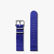 22mm Nylon Strap, Cobalt Blue