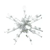 12" Starburst 3D Wire Frame Décor