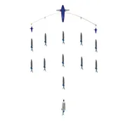 48in Directional Triple Bird Bar w/ Chewy Hoos
