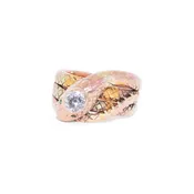 14K Multi-color Gold Old Mine Diamond Snake Ring, Serial FL42092