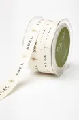 3/4" Noel Print 100% Cotton Ribbon
