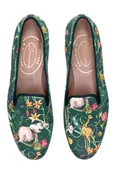 Africa Emerald Silk Slipper (Women)