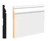 WM163 9/16 in. Thick x 5-1/4 in. Tall x 12 ft. Length Painted MDF Baseboard