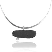 Beach Stone Neck Ring