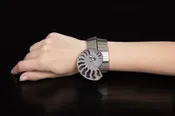 Ammonite Element on Stainless Steel Bracelet — Gillion Carrara