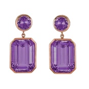 Amethyst Drop Earrings