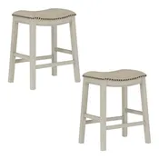 24″ Saddle Stool 2-Pack – Saddle Stool – MET6224WW-BG