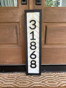 Custom address sign — Taylormadewoodworks