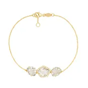 18K Amorfus Bracelet (1374) - Prasiolite / YG