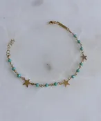 Amazonite Three Star Multi Wrap Bracelet