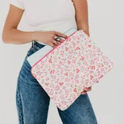 Palmer Puffer Laptop Sleeve: Pink Floral