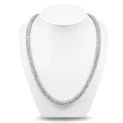 14k 27.18ctw Lab-Grown Diamond Tube Necklace