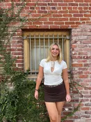 Graham Mini Skirt - Brown