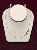 10K Gold Singapore Chain Necklace 18" 0.5g