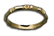 Bamboo Yellow Gold Toe Ring