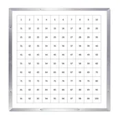 100 Number Grid - 4' x 4' Dry Erase Board