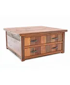 Back to the Barn Coffee Table w/ Drawers by Green Gables — Carroll's Furniture