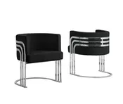 BQ- AC226: Single Accent Barrel Chair in Silver