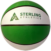 Sterling Athletics Green/White Indoor/Outdoor Rubber Basketball