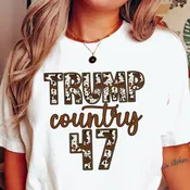 47th President Trump Country Shirt, Trump Girl Gift, Trump Support Shirt, 2024 Cowboy Girl