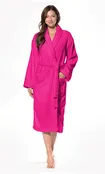 100% Turkish Cotton Fuchsia Shawl Terry Bathrobe