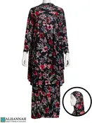 2 Piece Prayer Outfit – Red Floral Print | ps640