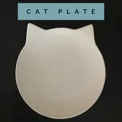 Cat plate P29 — Painted Plate