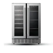 24″ Dual-Zone Undercounter Wine & Beverage Center – Stainless Steel