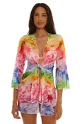 Fiji Tie Front Tunic Cover-up