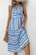 ETHNIC STYLE V-NECK SLEEVELESS