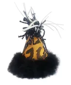 Dog Party Hat (Black & Gold)